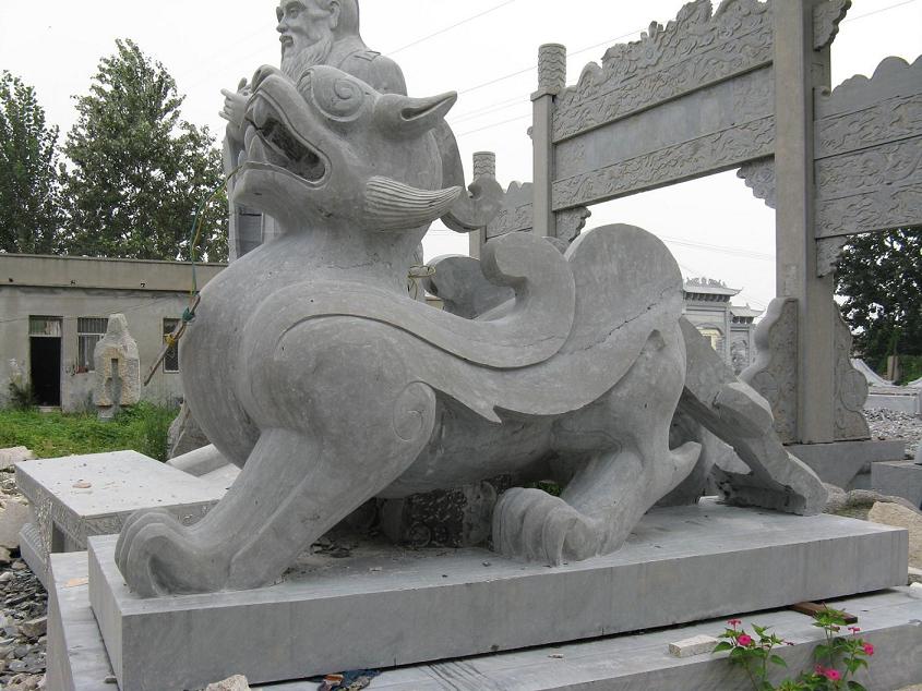 石雕貔貅,獬豸，獨角獸，天祿，辟邪
