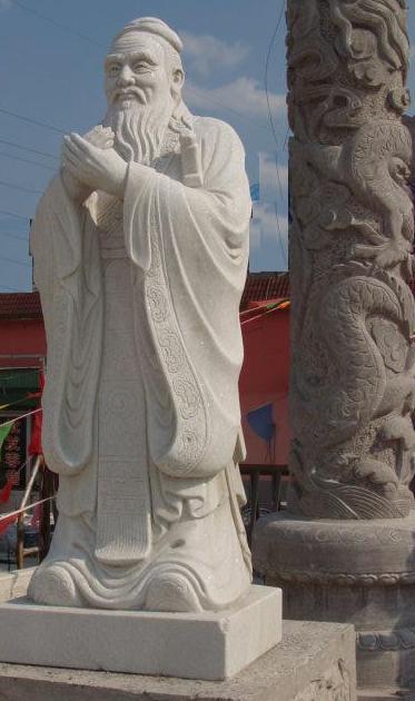 石雕孔子，青石孔子，漢白玉孔子，孔子標(biāo)準(zhǔn)像