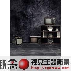 墻壁舞臺(tái)婚紗影樓背景手繪544