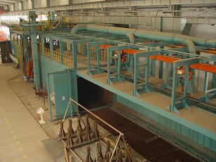 柳州工程機(jī)械拋丸機(jī)、叉車配重鐵拋丸機(jī)