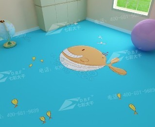 彩繪地板