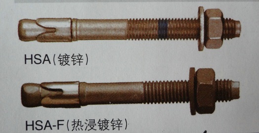 喜利得HSA螺栓式錨栓，喜利得膨脹螺栓