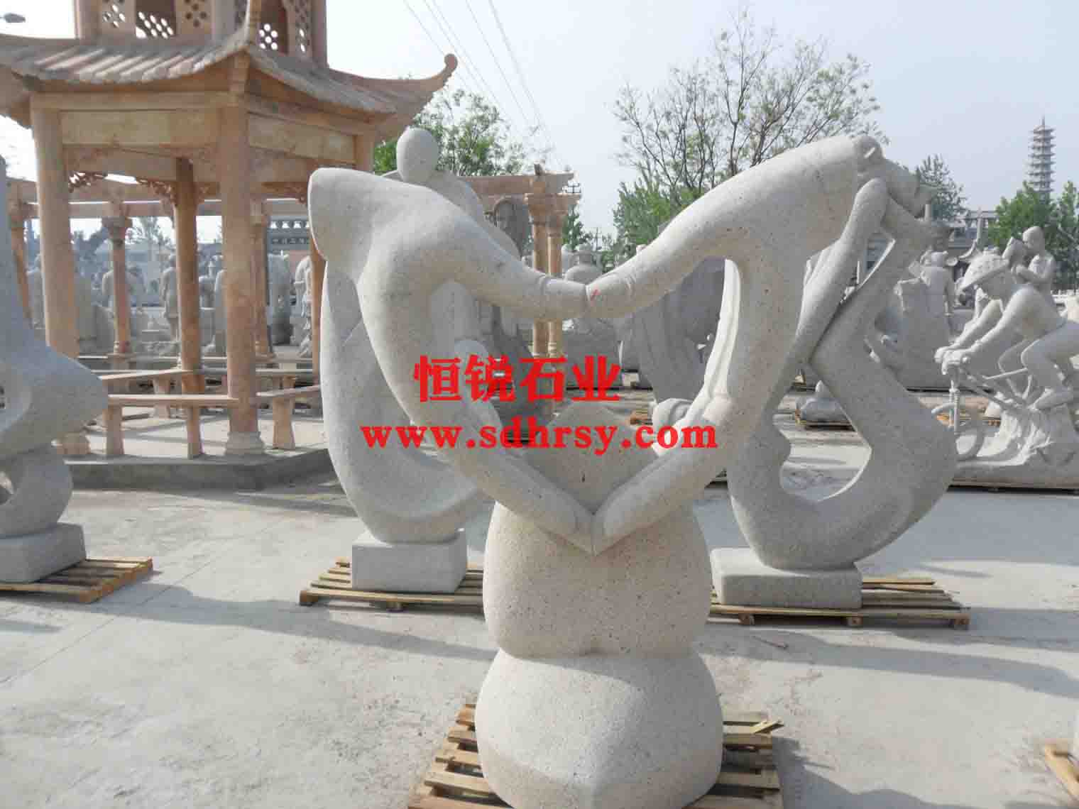 嘉祥恒銳石雕，抽象藝術(shù)體，心形藝術(shù)
