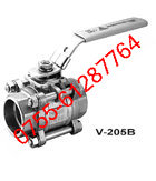 V-205B三片式對(duì)焊全徑球閥，中鼎三片式球閥