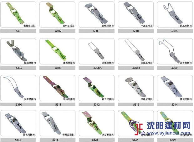 NRH/納匯  彈簧扁嘴搭扣不銹鋼鎖扣五金箱扣