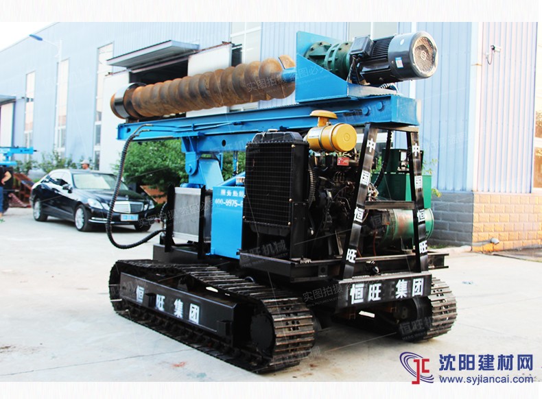 氣動(dòng)光伏打樁機(jī) 工程建筑打樁 360度旋轉(zhuǎn)多功能打樁機(jī)