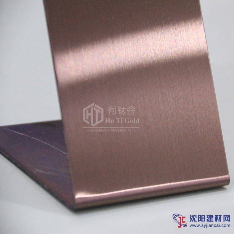 不銹鋼咖啡金發(fā)紋幕墻裝飾電梯板