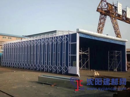 全自動(dòng)環(huán)保伸縮噴漆房方便工件取放