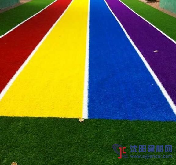 幼兒園人造草坪 彩虹跑道 幼兒園戶外活動鋪裝地坪