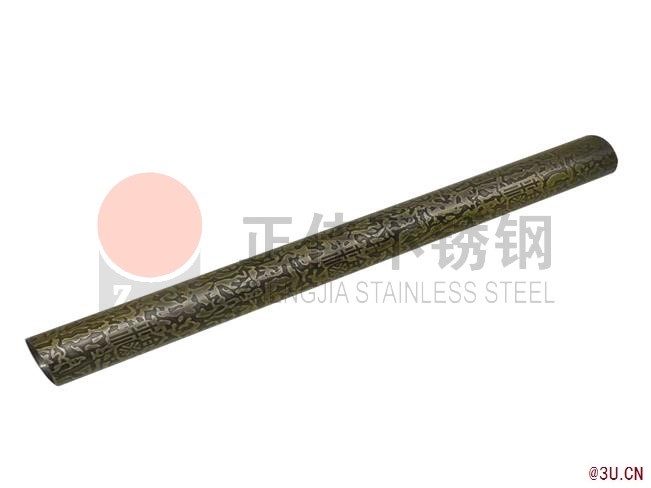 304不銹鋼裝飾管 蝕刻古銅不銹鋼圓管 正佳供應(yīng)